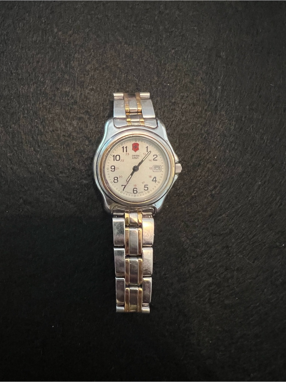 Vintage Swiss Army Watch Two-Tone Women's Analog – Silver & Gold